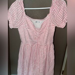 Pink and White Hollister Romper